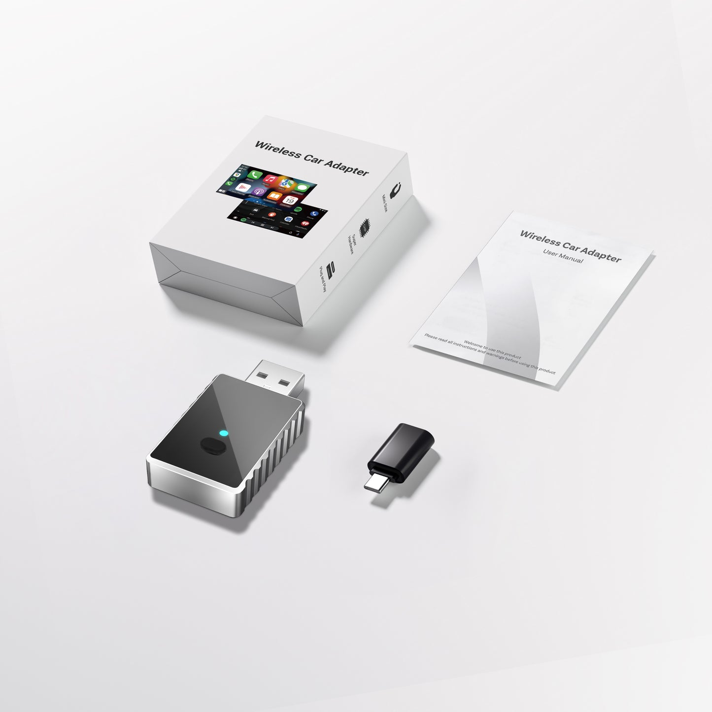 Upgrade Wired CarPlay to Wireless CarPlay / Android auto to Wireless 2 in 1 Adapter