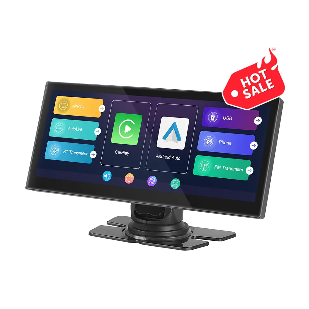 Neu aufgerüsteter 8,9" kabelloser Carplay Android Auto Universal-Auto-Touchscreen