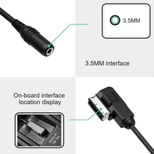 Load image into Gallery viewer, AMI MMI Music Interface to 3.5mm Female Audio Cable For Audi A3/A4/A5/A6/A8/Q5/Q7/R8/TT VW ect.
