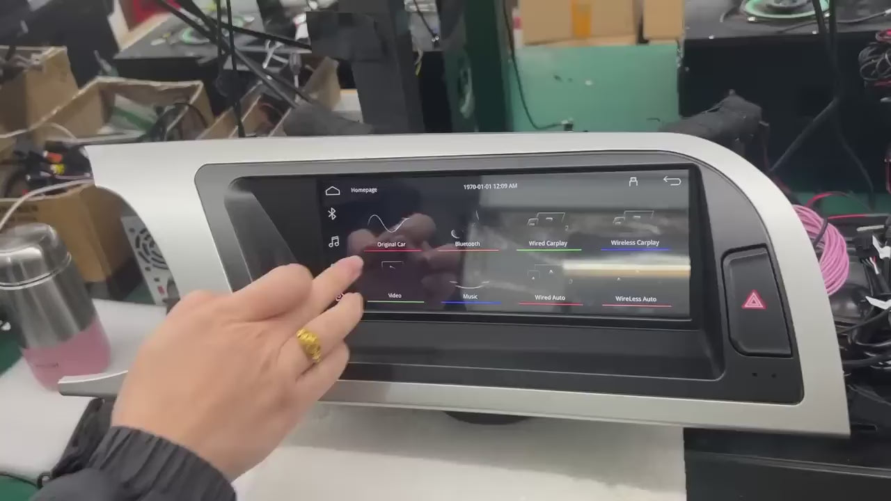 Unidad principal Premium con Linux para Audi A4/S4/A5/S5 (2009‑2016) — Pantalla de 8.9" con Apple CarPlay inalámbrico y Android Auto