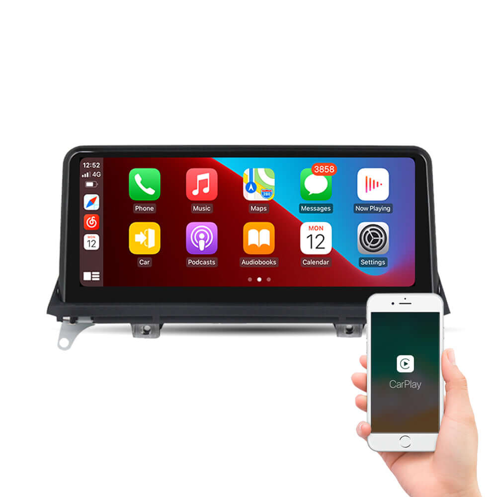 For BMW X5 X6 E70 E71 E72 F15 F16 upgrade Apple CarPlay & Android auto Head unit